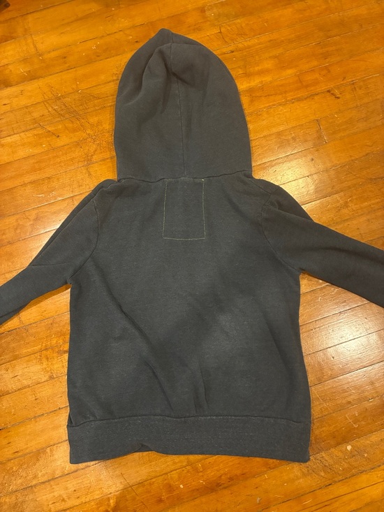 Aviator Nation Black Zip-Up Hoodie with Blue Gradient Stripes - Picture 3 of 5
